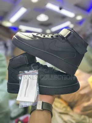 Nike Air Force 1 High Top Black Sneakers – Bold Street Classic