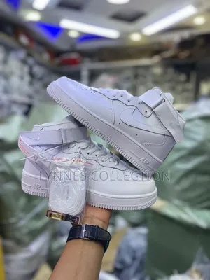 Nike Air Force 1 High Top White Sneakers – Bold Street Classic