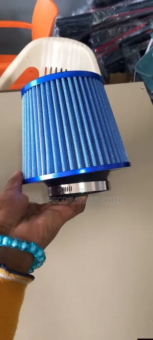 Reusable Car 3inch Blue Cone Air Filter Intake