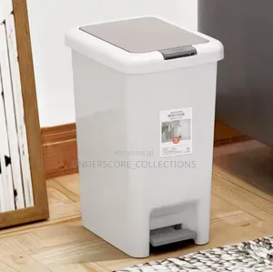 Light Grey Push or Pedal Dustbin