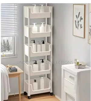 5-Tier Rolling Trolley Storage Rack