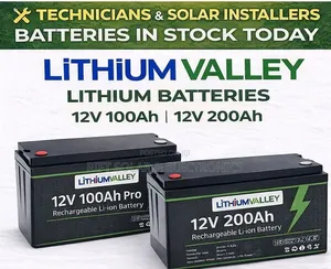 12v - 200ah Lithium Ion Solar Battery Suitable for Off Grid
