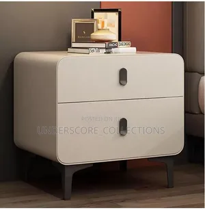 White Bedside Table