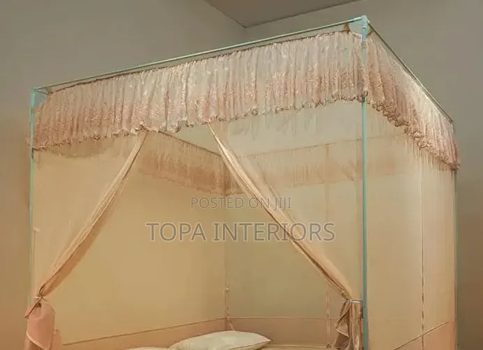 Protective Mesh Four Stands Mosquito Net With 4 Doors