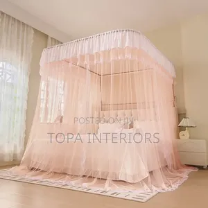 Safe Guard Against Mosquito 2-Stand Rail Mosquito Nets Mesh Curtains