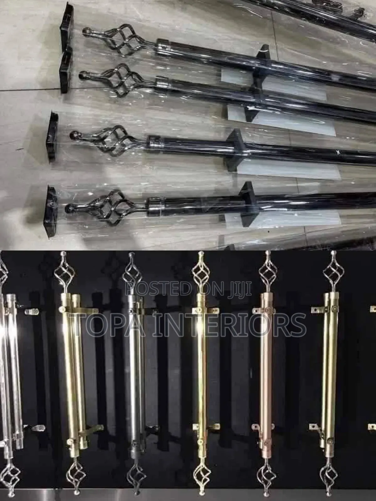 Window Decoration Extendable Telescopic 2m Single Curtain Rods