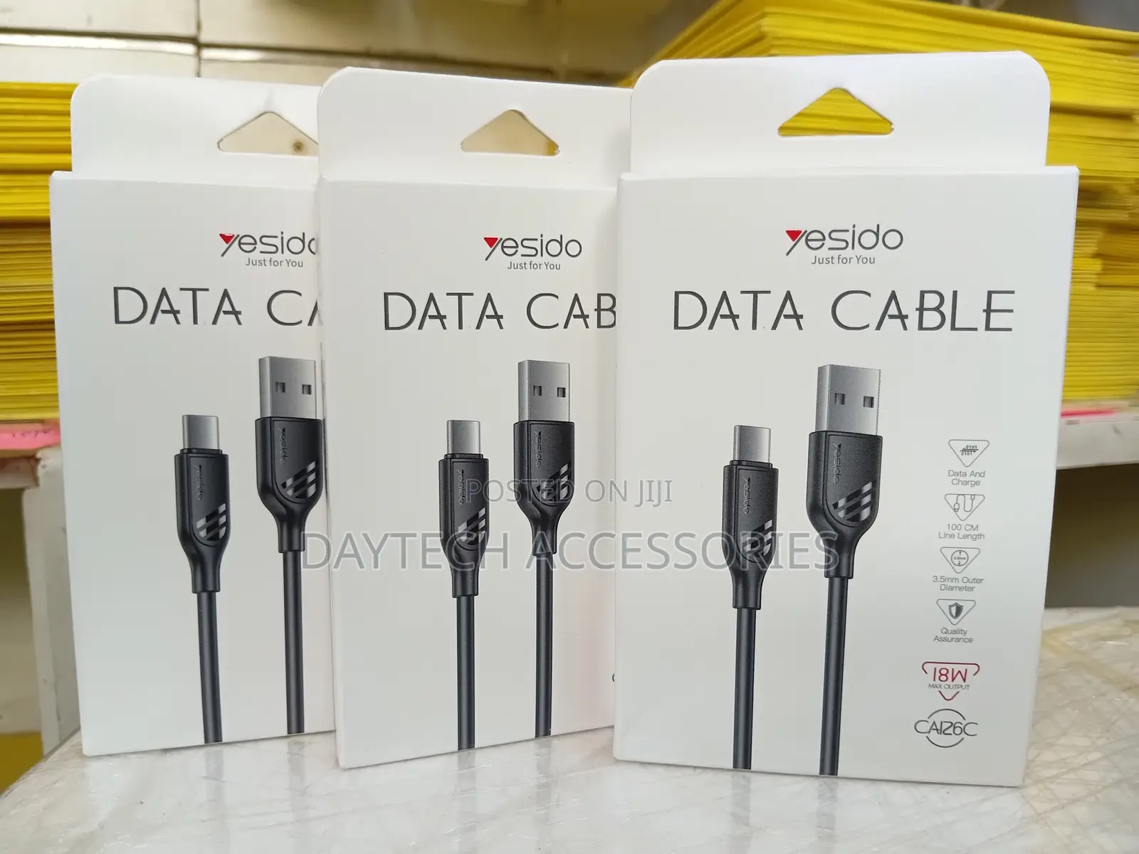 Yesido Usb to Type-C Fast Charging Data Cable 2.4a 1.2m