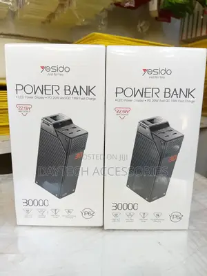 Yesido Yp62 30000mah Power Bank With an Led Display - Black