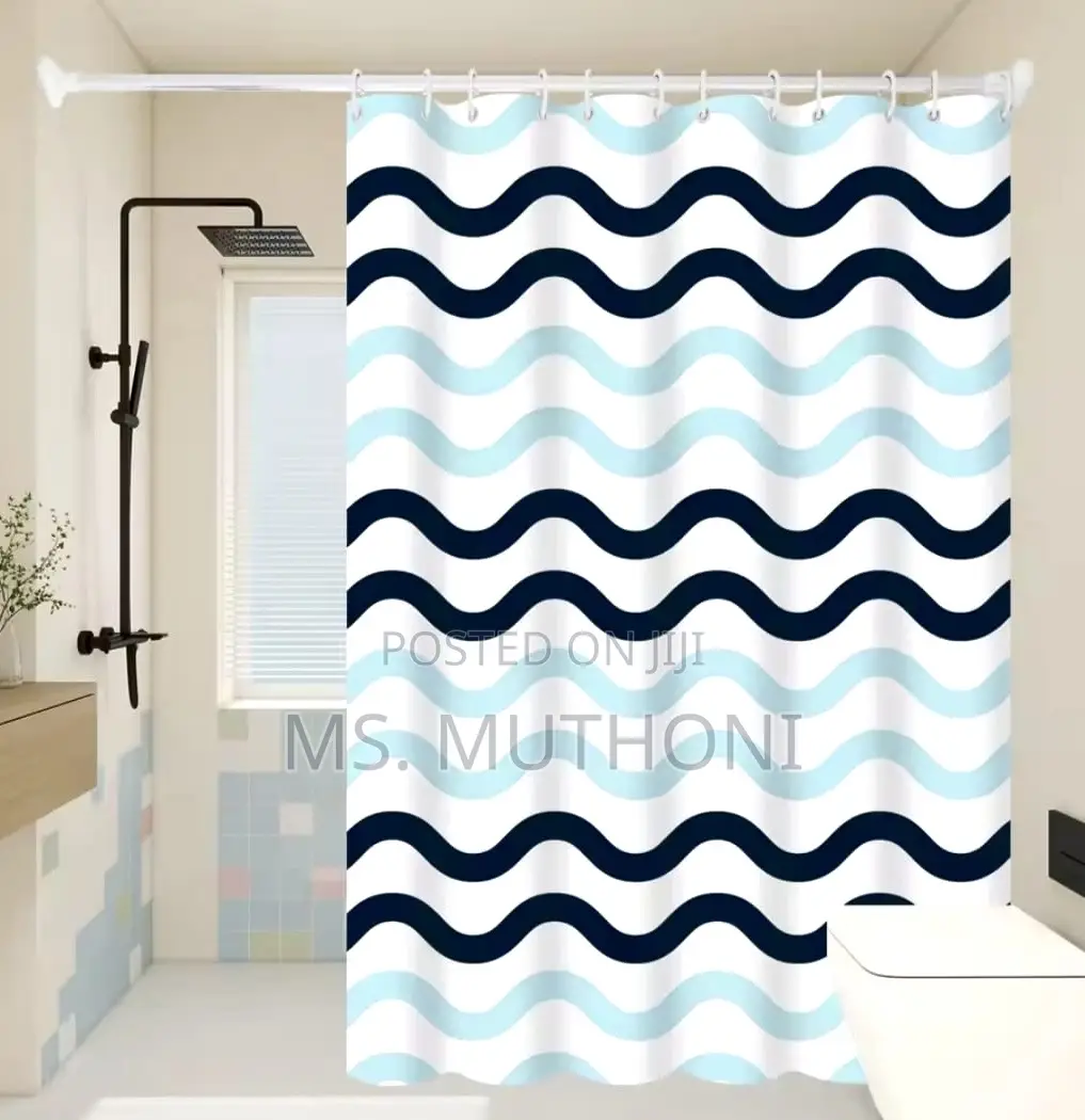 Unique Patterns Waterproof Shower Curtain