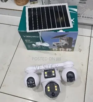 V380 Pro 4g Solar Security Camera 4 Lens PTZ Outdoor CCTV