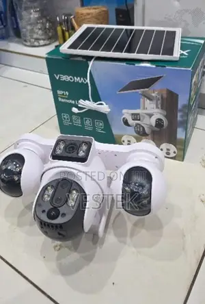 Outdoor 4g Solar Camera With Four Lens Ai Motion Detection