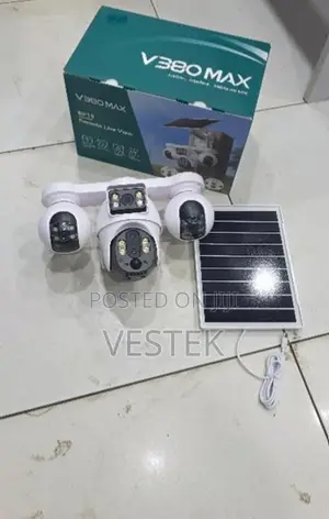 4 Lens PTZ Solar Surveillance Camera With 4g Network Support