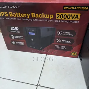 Lightwave 2000va Ups With LCD Display Pure Sine Wave Backup