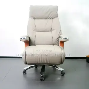 Reclining Ergonomic Office Leather Seat-Adjustable