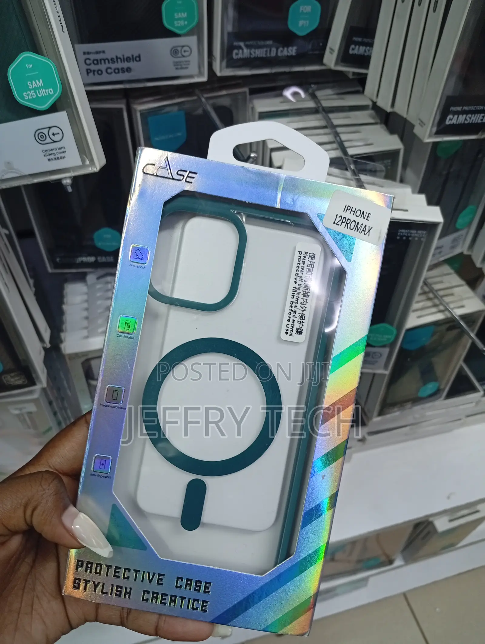 iPhone 12 Pro Max Integrated Magnetic Ring Case