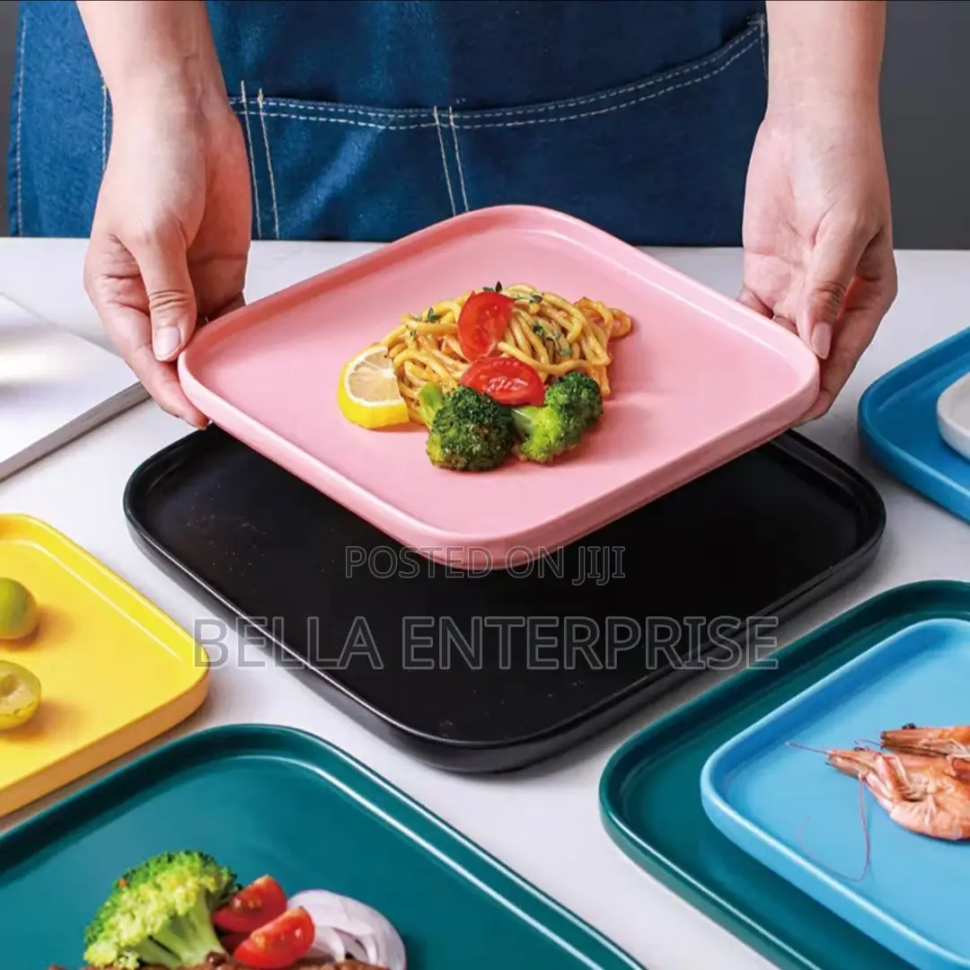 Square Ceramic Dish Porcelain Dessert Plate Steak Plates