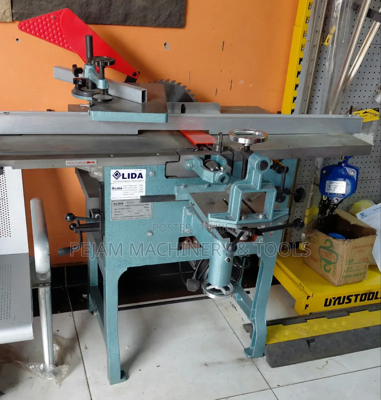 Combined Multipurpose Lida Woodworking/Planer Machine