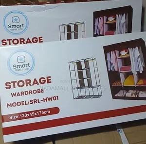 3-Column Portable Metallic Wardrobe Spacious Durable Storage Solution
