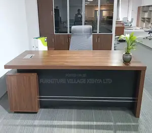 1.8 Meters L-Shaped Solid Wooden Manager's Table