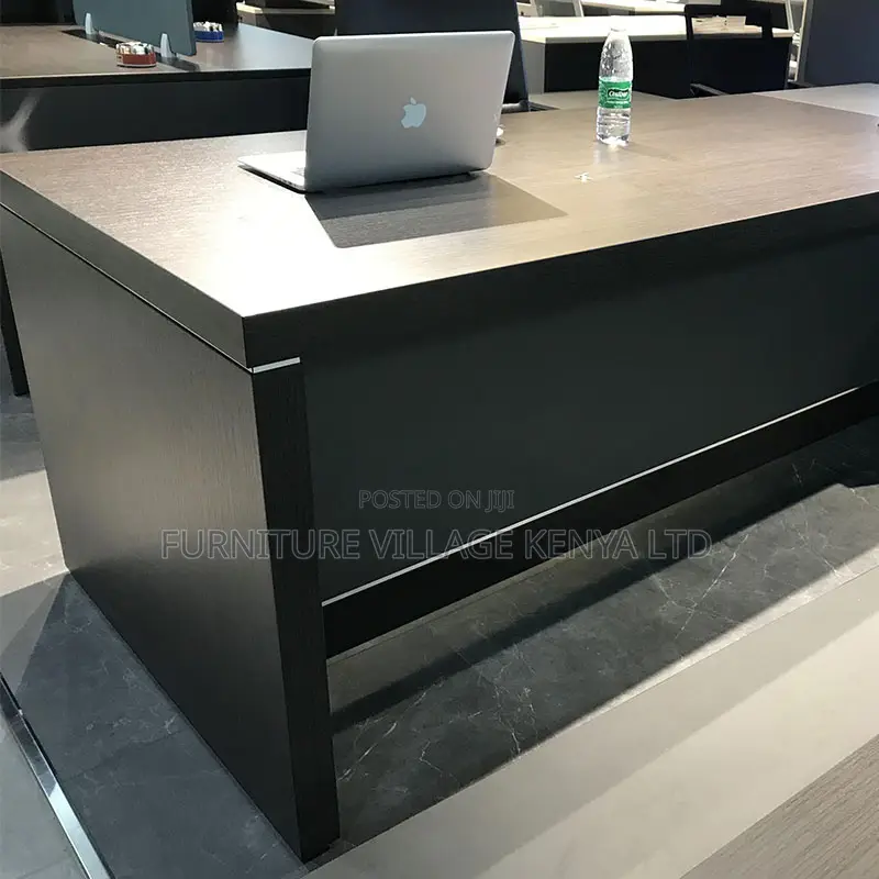 1.8 Meters L-Shaped Solid Wooden Manager's Table