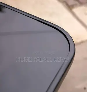 Outdoor Table: Square Black Mirror Glass Foldable Table