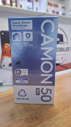 New Tecno Camon 50 Pro 256 GB Black