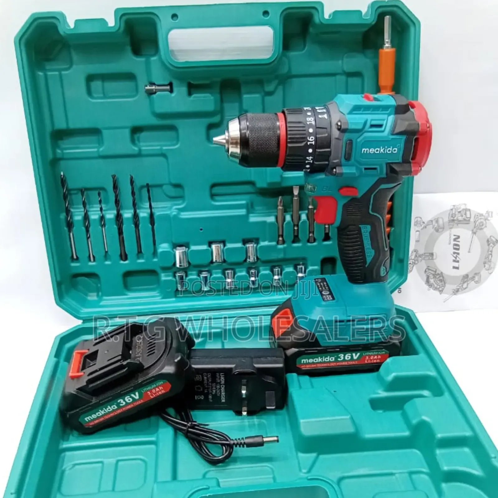 Meakida 36v Brushless Cordless Drill