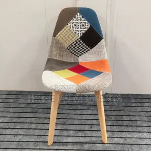 Dining Chair: Retro Patchwork Dining Chair Tulip Design