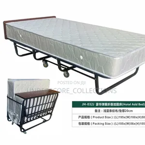 Rollaway Bed With 4′′ Mattress N 4 Wheels 4 Easy Movement195x95x40 Cm
