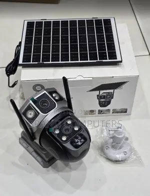Outdoor 4g Solar PTZ Camera With Simcard Slot With Dual Lens