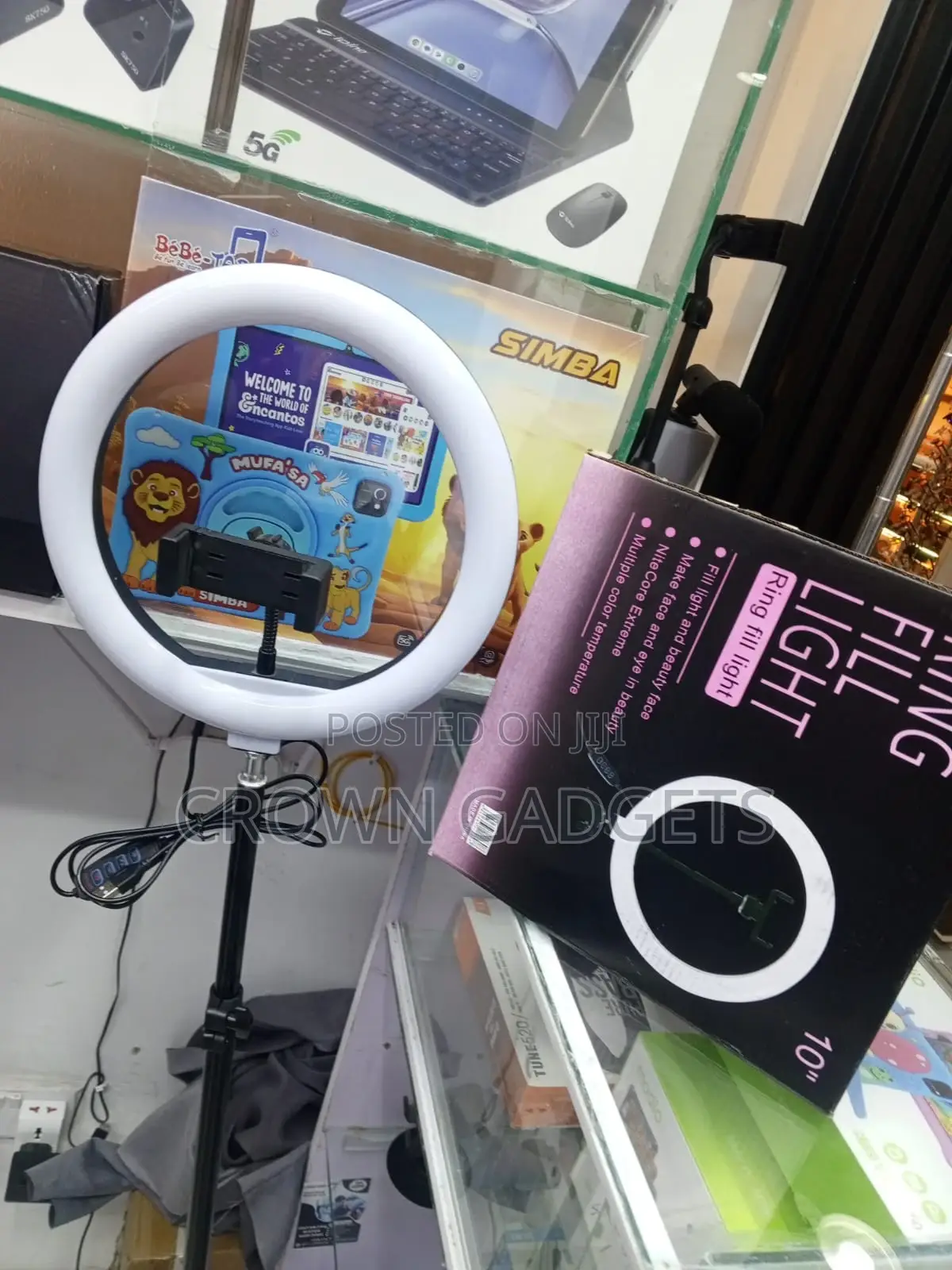 10 Inch Ring Light Adjustable Brightness Color Temperature