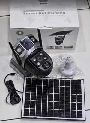 V380 Pro 4g Dual Lens Solar CCTV Camera With Simcard Slot
