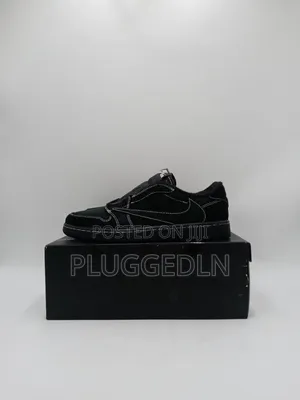 Nike X Travis Scott J1 Low Black Phantom Sneakers Shoe