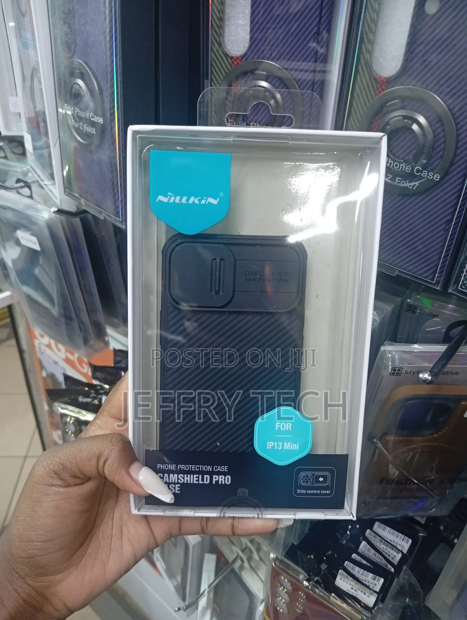 iPhone 13 Mini in Black Hybrid Case