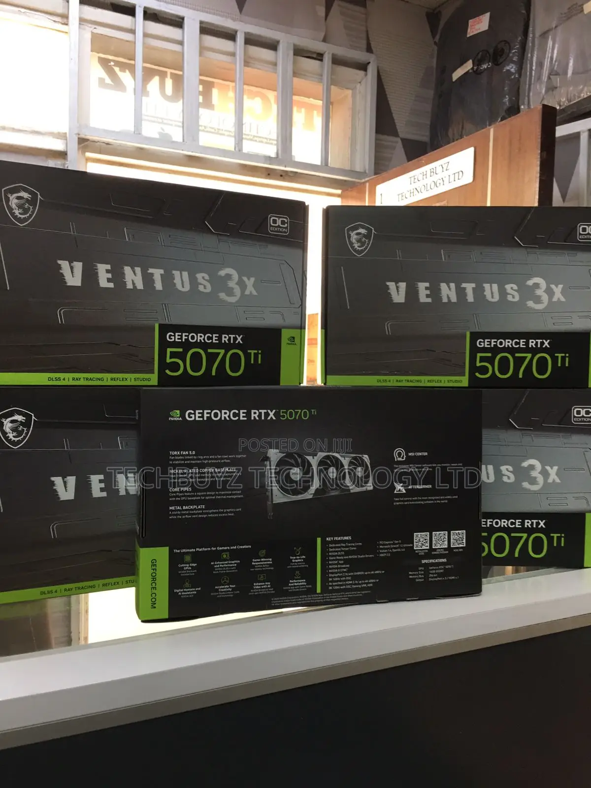 Msi Geforce RTX 5070 Ti 16gb Ventus 3x Oc Graphics Card