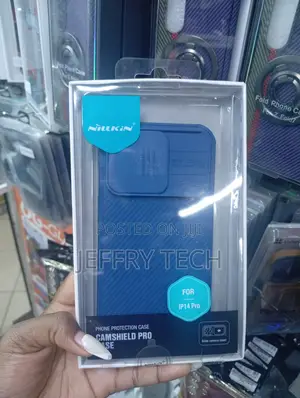 iPhone 14 Pro in Blue Classic Diagonal Textured Design