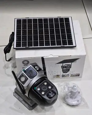 1080p 4mp Dual Lens Waterpoof PTZ 4g Solar Powered Camera V380 Pro App