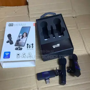 -Black Wireless Mini Microphone for Live Streaming