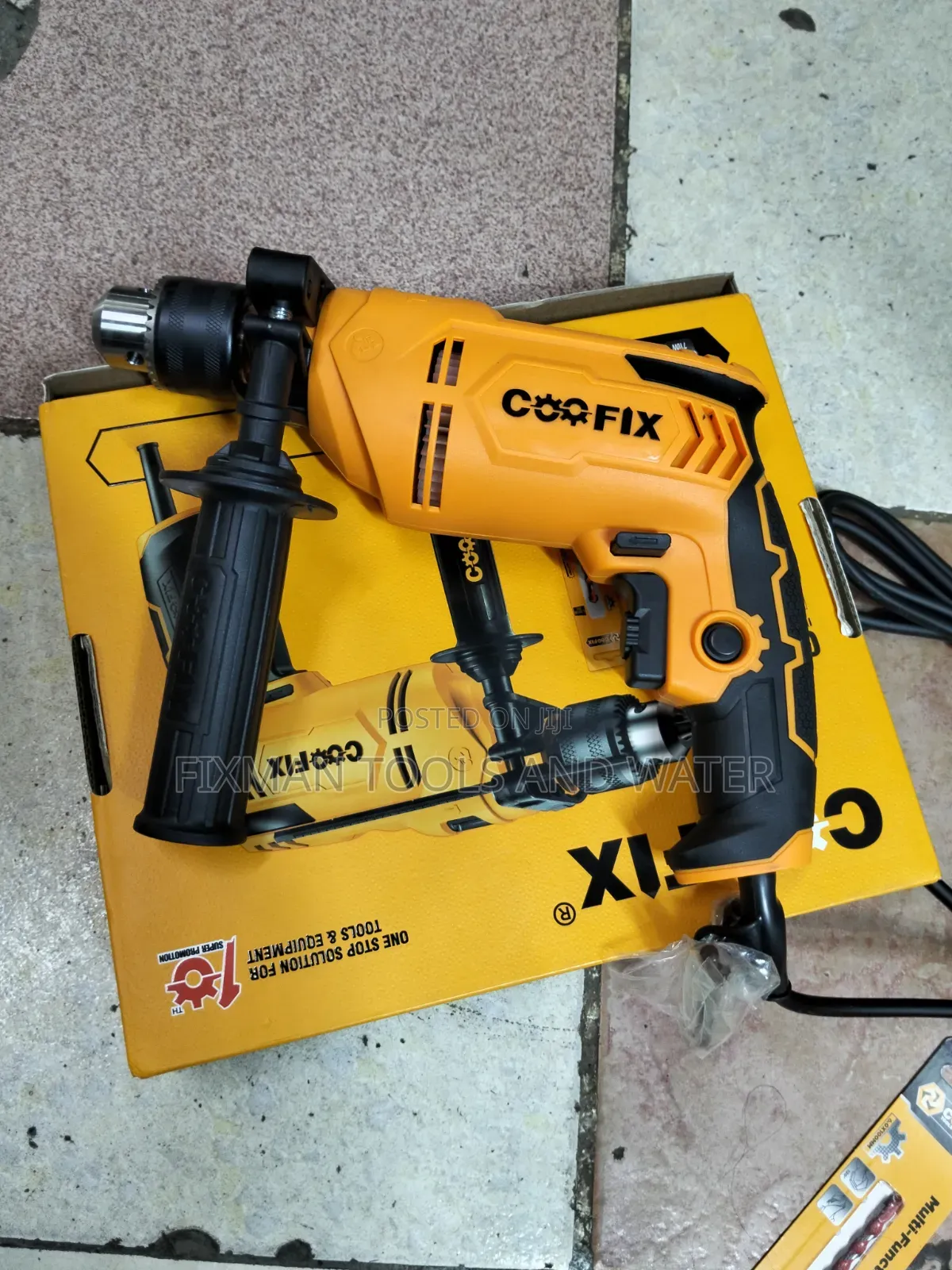 Fundi Coofix Impact Drill Set 710 Watts 240 v and 2 Free Disc