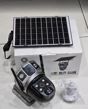 Dual Lens Simcard Solar CCTV Outdoor Camera With Night Vision