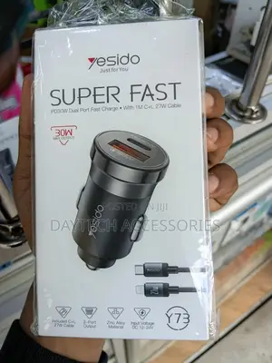 Yesido 30w Y55 Super Fast Car Charger With Dual Ports
