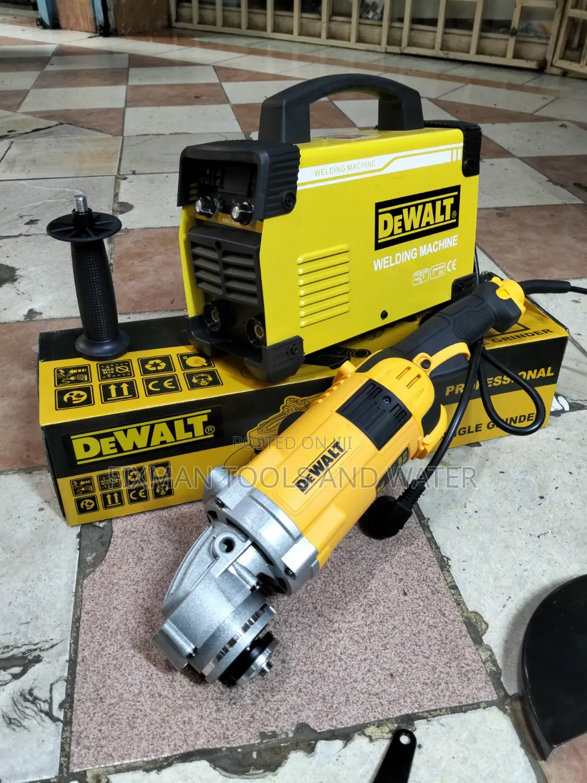 Workshop Set Dewalt Welding Machine and Angle Grinder Set Mma 500amps