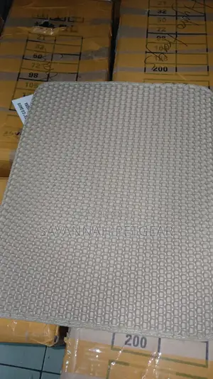 Double-Layer Cat Litter Trapping Mat in Honeycomb-Shaped Holes