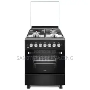 Mst58uf31e4bx Mika Standing Cooker 58x58cm 3gas+1electric (Black)