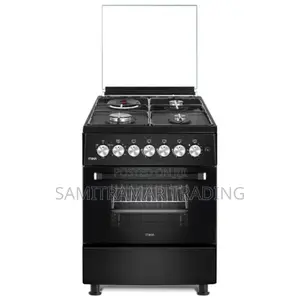 Mst58u31e3blem: Mika Standing Cooker, 58x58cm, 3gas+1 Rapid Hot Plate
