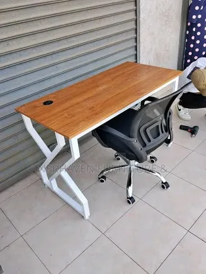 Office Metallic Study Desk - Modern Home Office Setup