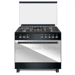 Mst9041wef10pb Mika Standing Cooker 90x60cm 4gas (1wok)+1 Hot Plate