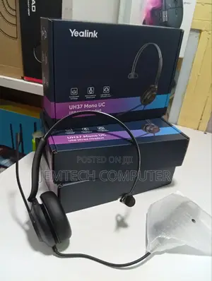 Yealink Uh37 Wired Noise Cancelling Usb-C/a Mono Headset