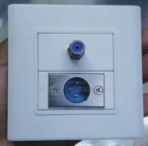 F-Type Coaxial Connector / 3-Pin XLR Male Connector Face Plate