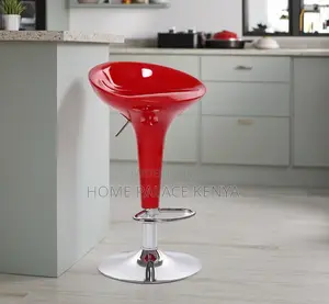 Bar Stool: Adjustable Metal Swivel Bar Chair